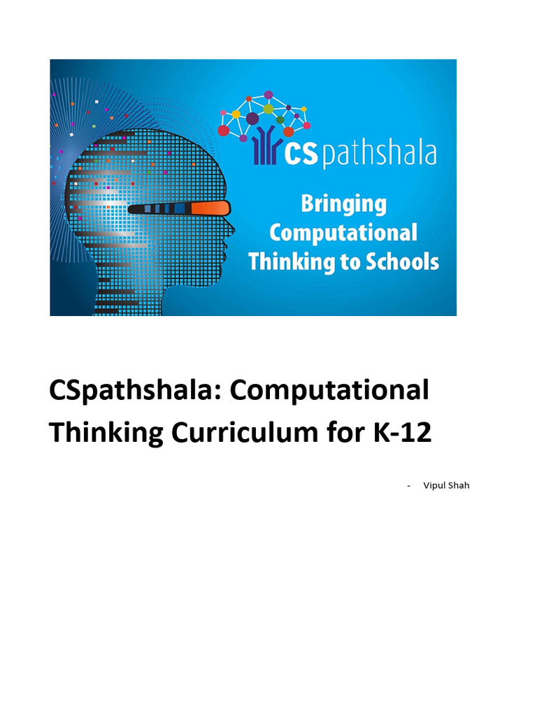Computational Thinking for K-12 | PDF | Algorithms | Computer Programming