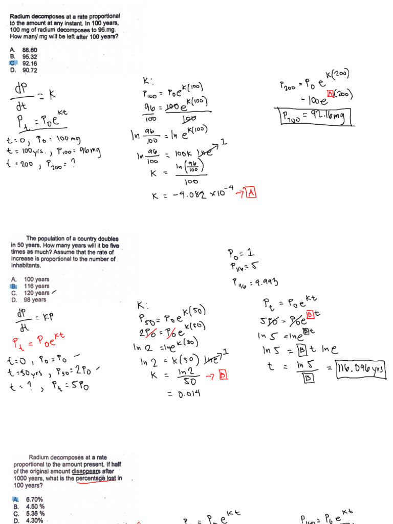 Mat 052 Review 1 | PDF