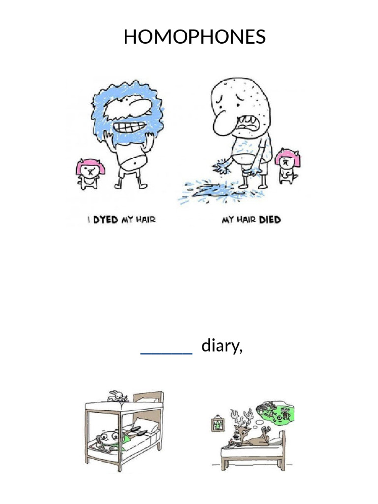 Homophones 1 | PDF