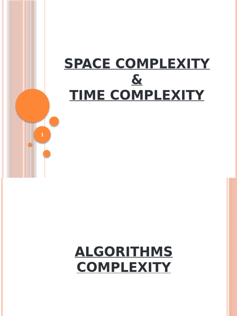 Understanding Space and Time Complexity | PDF
