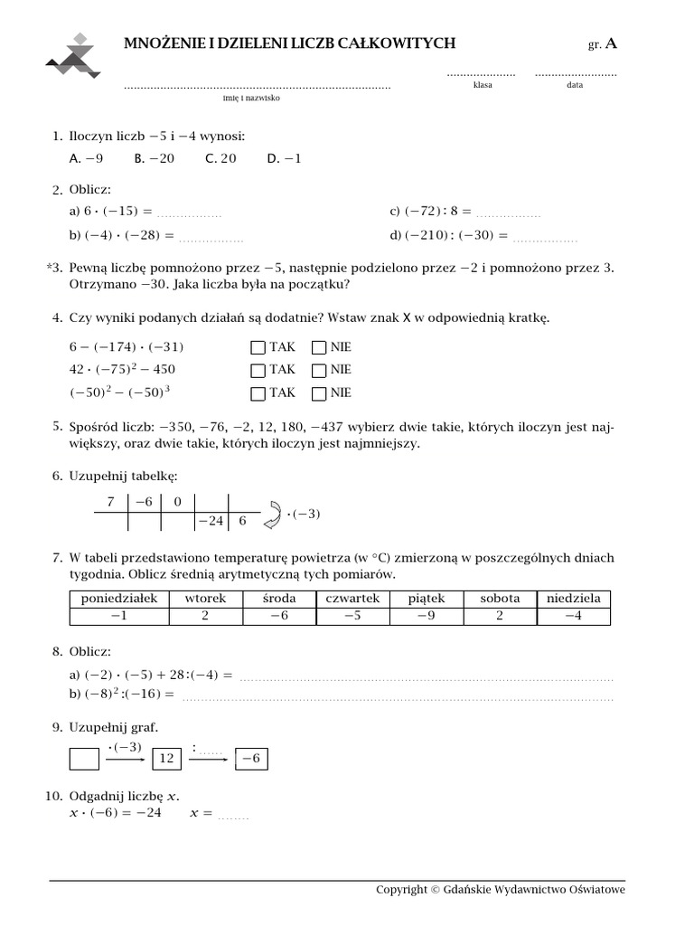7-klasowka-mnozenie-i-dzielenie-liczb-calkowitych-pdf