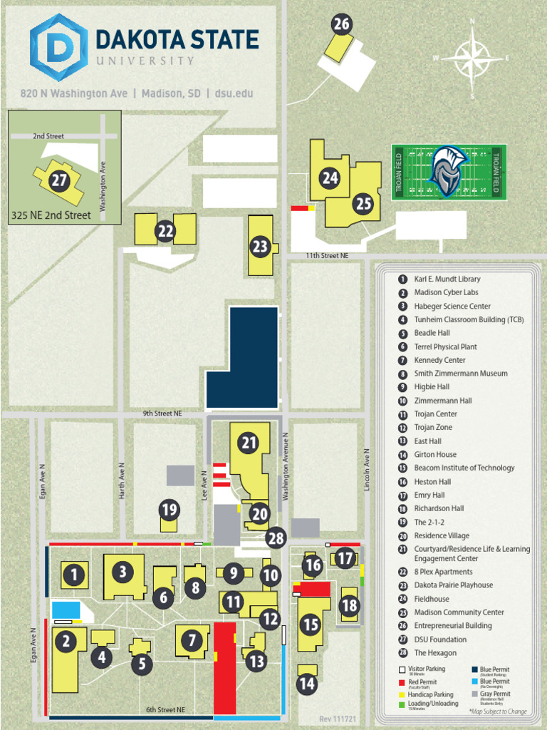 Campus Parking Map Pdf