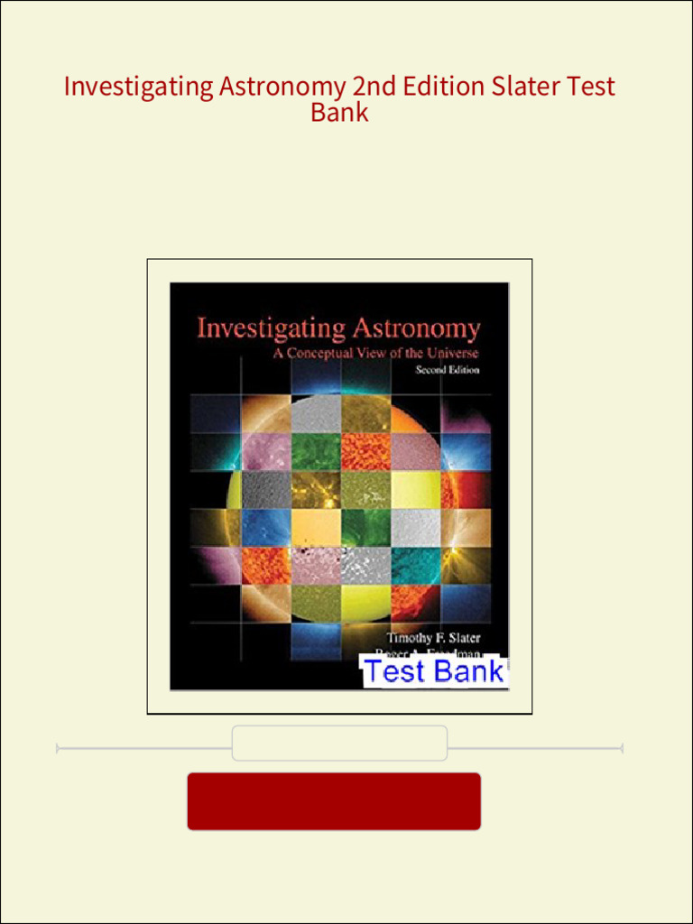 Investigating astronomy 2nd edition slater test bank all chapter