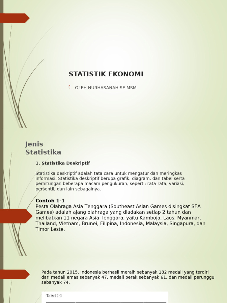 Panduan Statistika Ekonomi Dasar | PDF | Bisnis