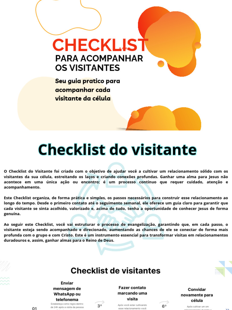Checklist Do Visitante | PDF