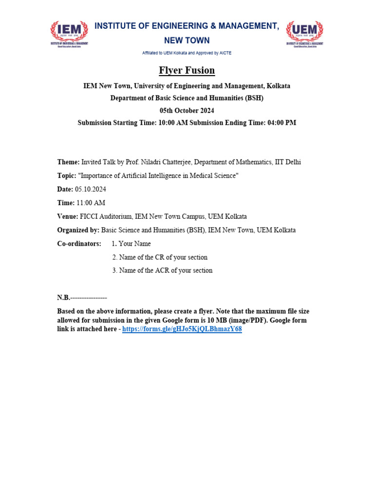 AI in Medical Science Talk at IEM | PDF