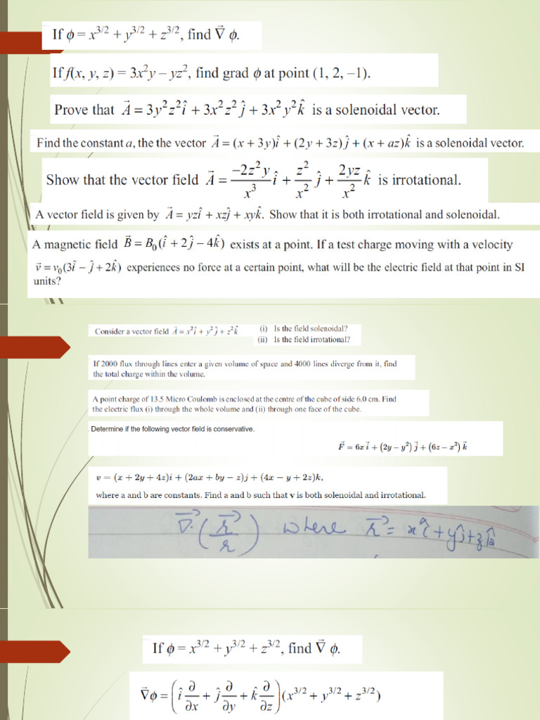 Calculus 3: Gradients and Divergence | PDF