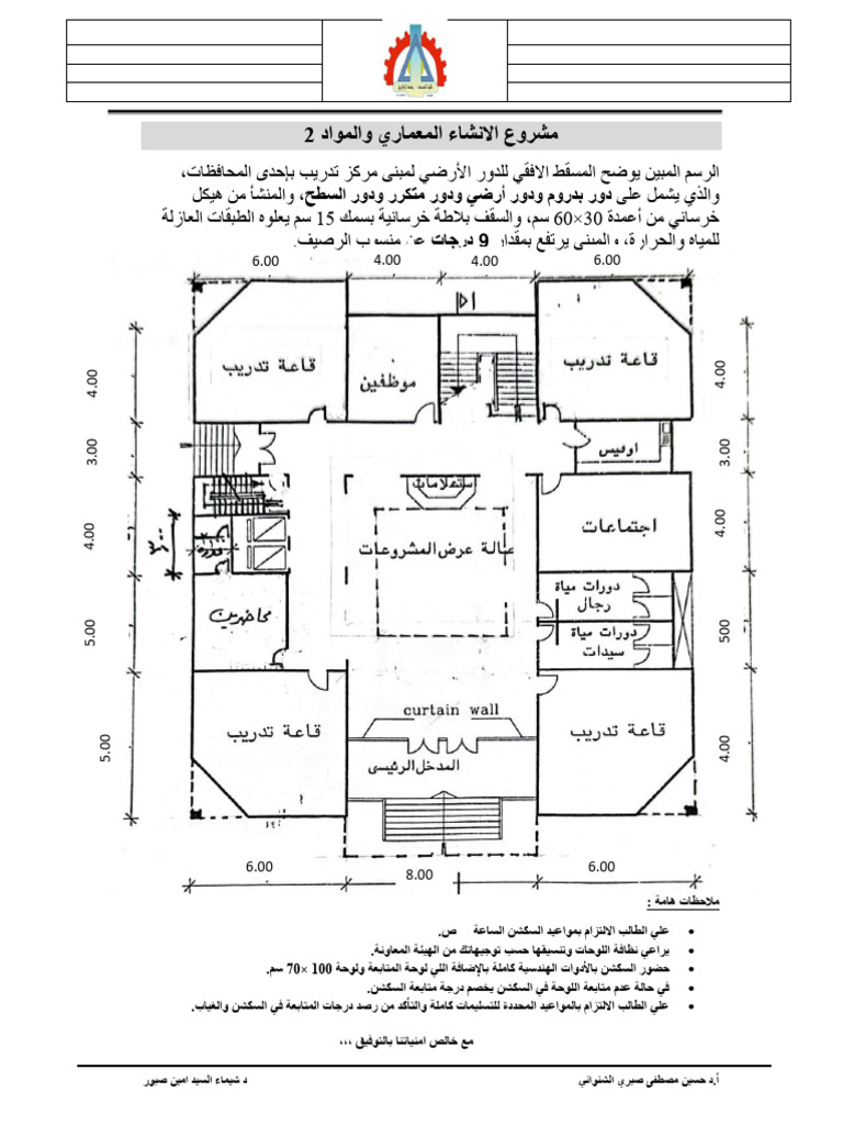 مشروع الانشاء المعماري2025 | PDF
