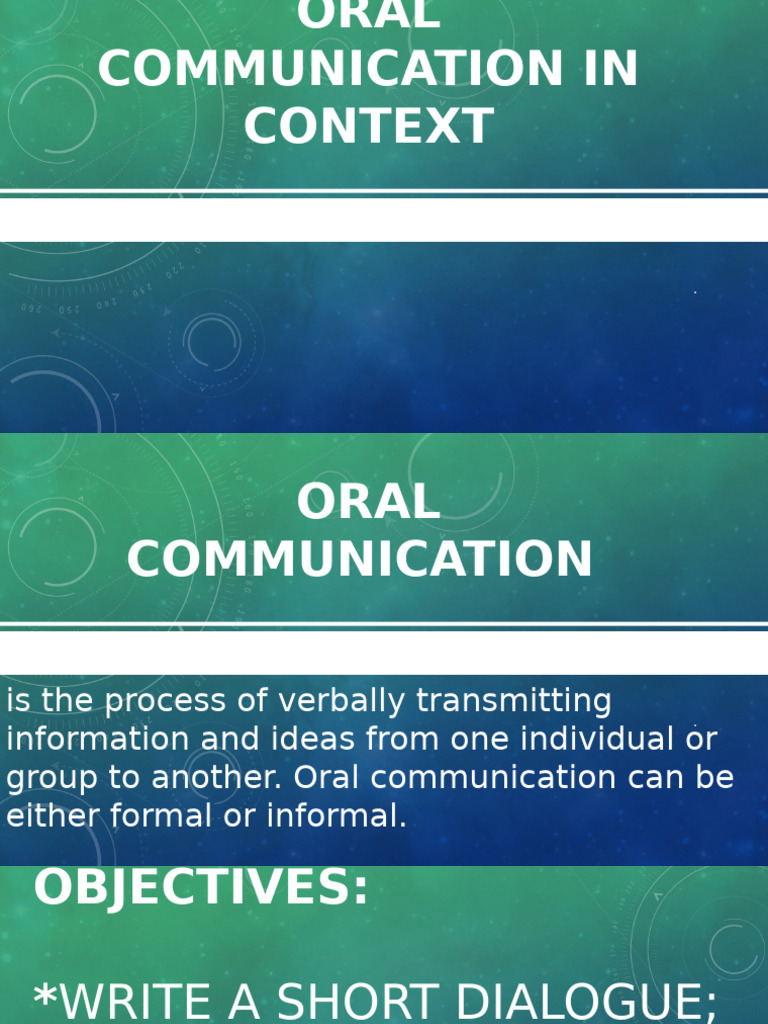 A OC MOD1 Nature Elements and Process of Communication | PDF ...