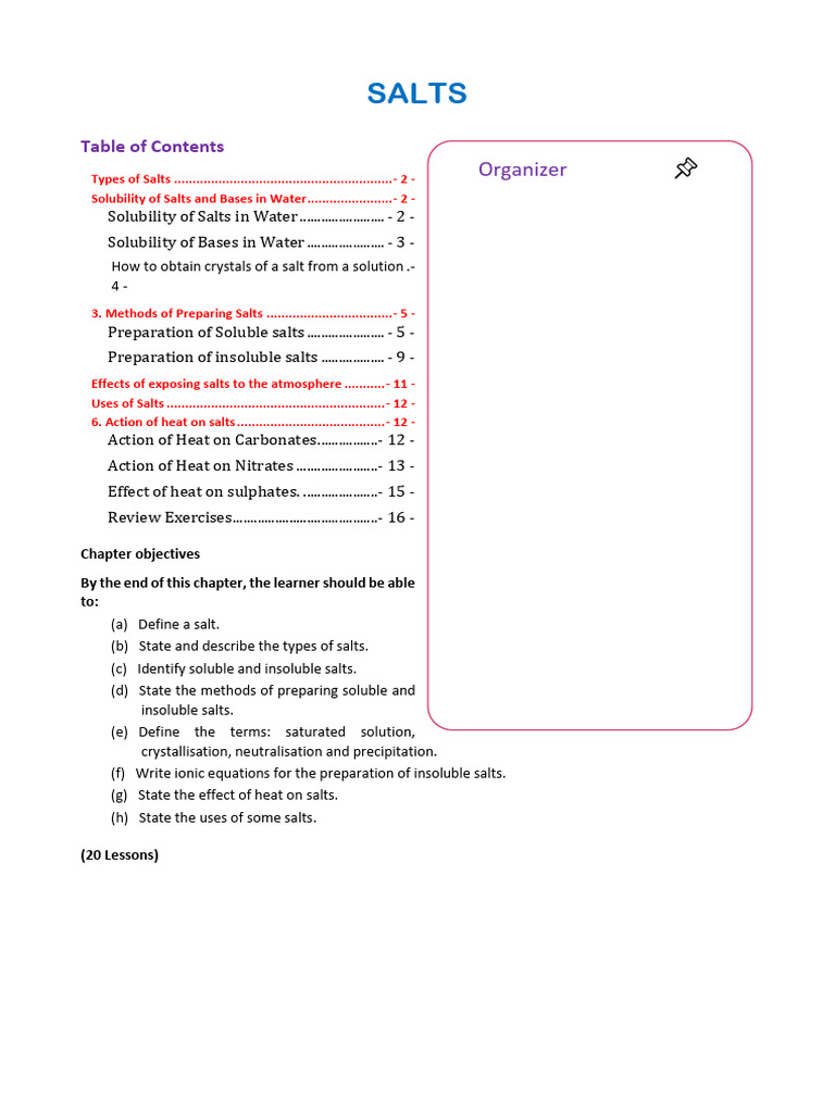 2.4. Salts | PDF | Salt (Chemistry) | Hydroxide