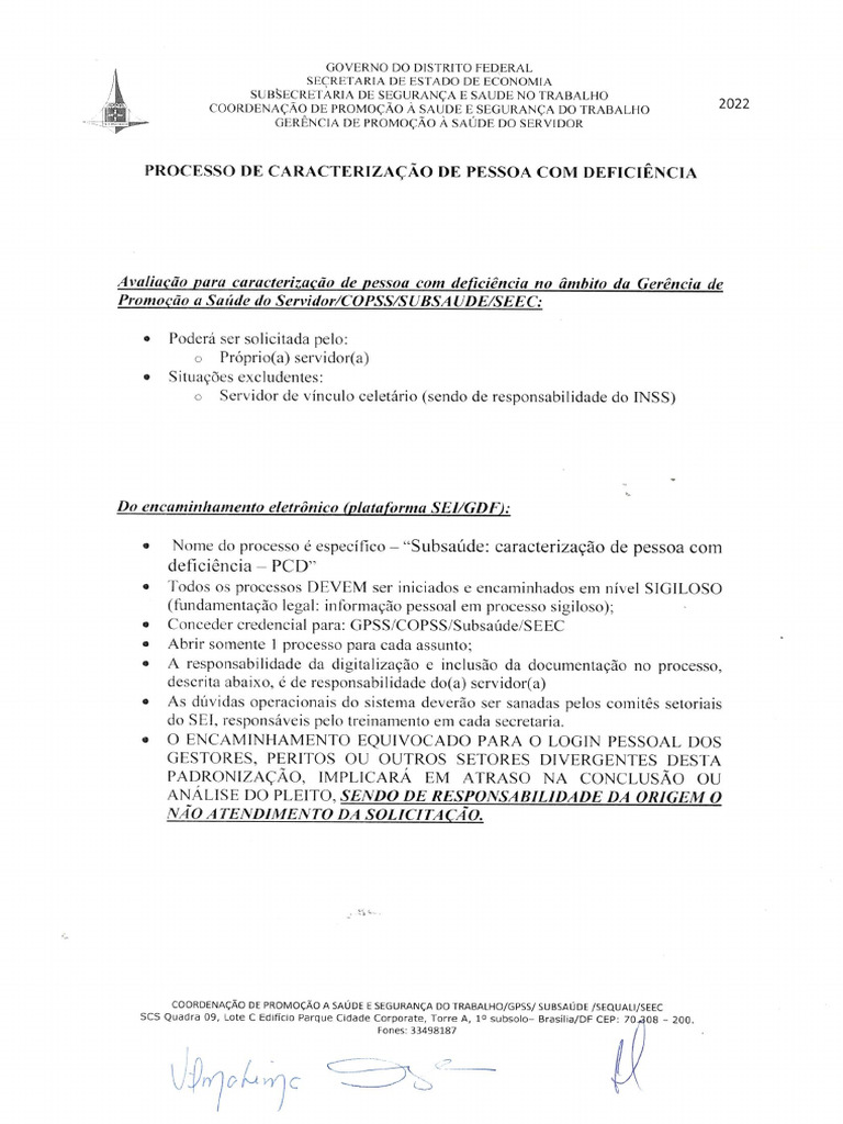 Solicitação PCD | PDF