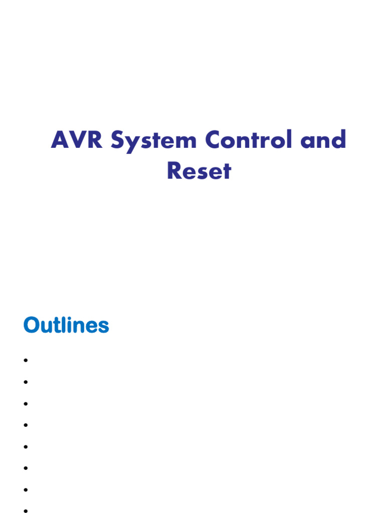 Understanding Reset Vectors in AVR MCUs | PDF | Analog To Digital ...