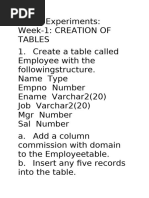 Fourth Sem Dbms Lab Manual 4th Sem | PDF | Sql | Databases