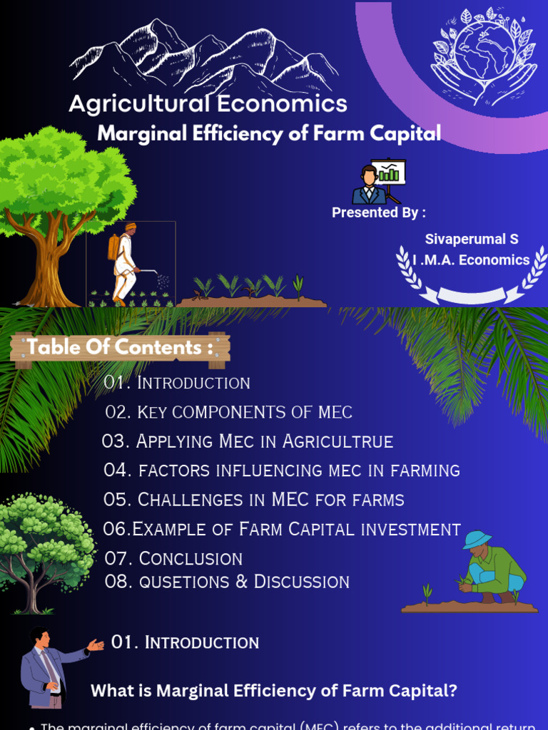 Understanding Marginal Efficiency of Farm Capital | PDF | Investing ...