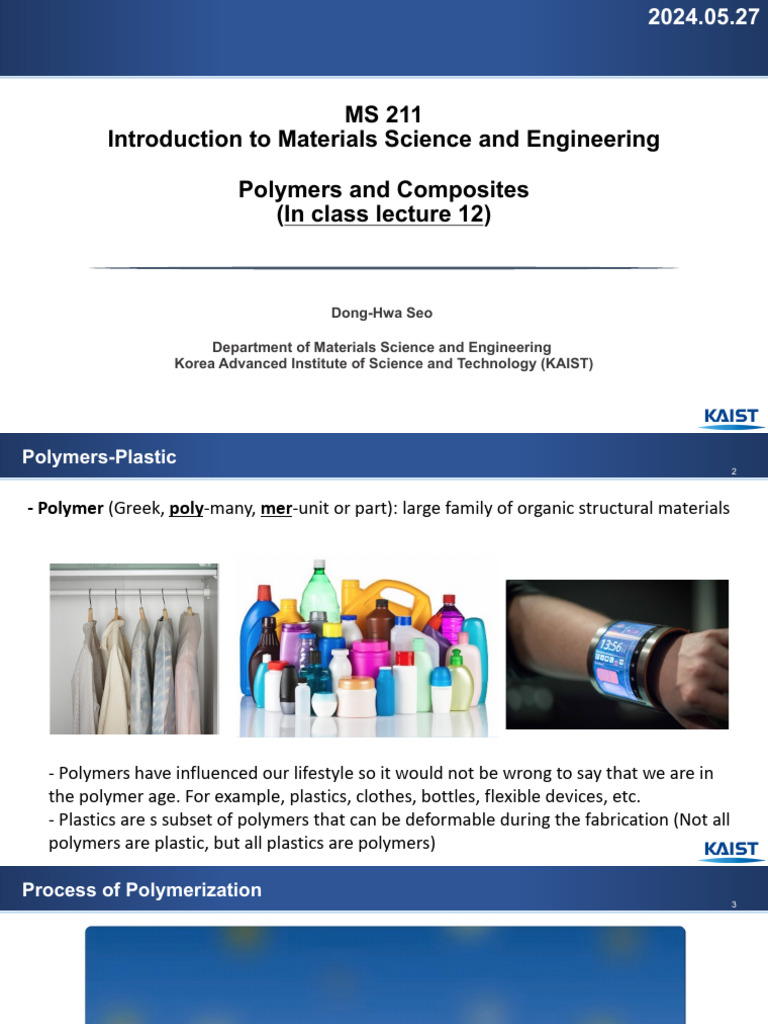 Polymers: Types and Applications | PDF | Composite Material | Polymers