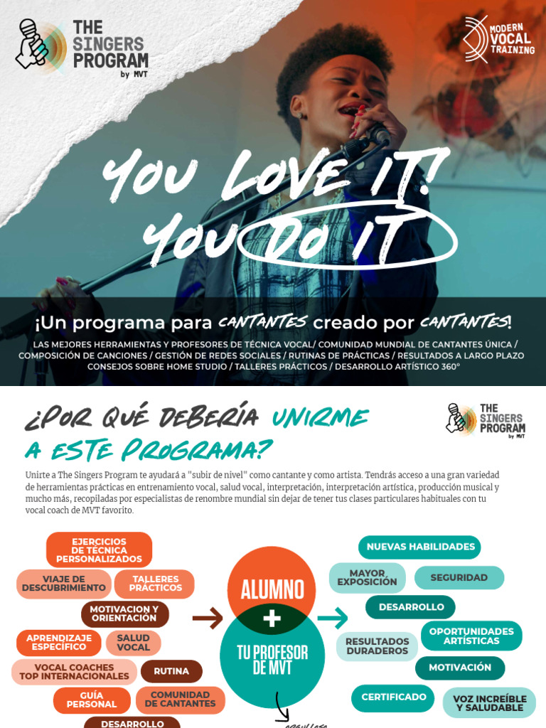 ES The Singers Program Cantantes | PDF | Canto | Las artes escénicas