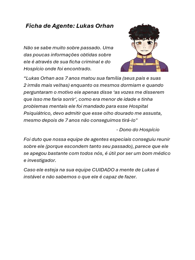 Ficha de Agente | PDF