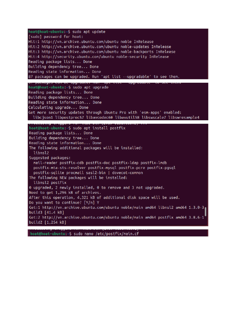Triển khai dịch vụ mail server trên linux | PDF