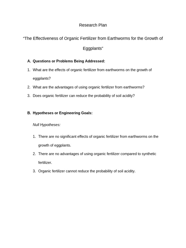 Research Plan | PDF