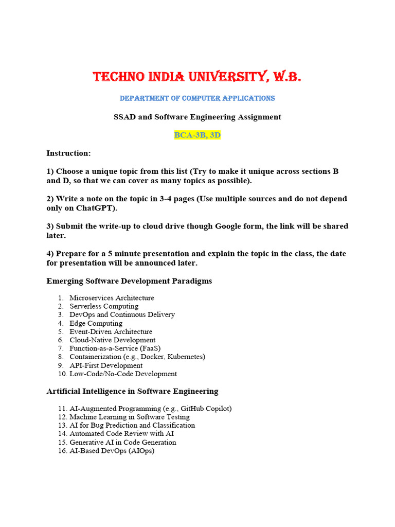 Emerging Software Development Topics | PDF | Artificial Intelligence ...