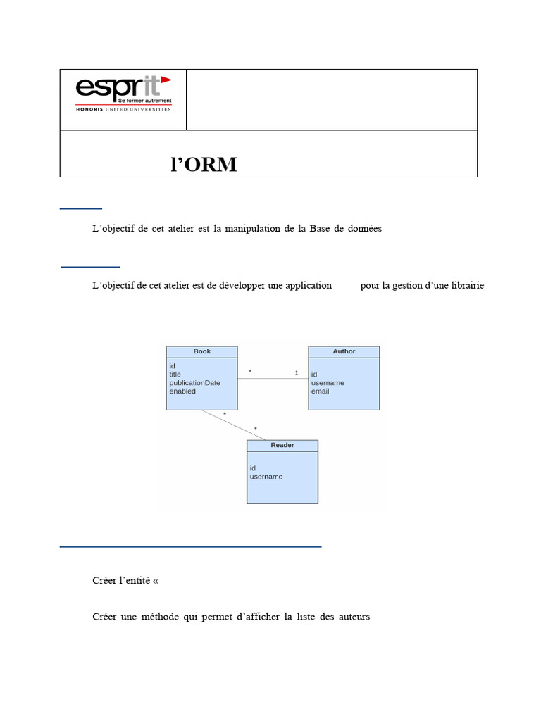 Atelier ORM Doctrine : CRUD Librairie Symfony | PDF | Bases de données ...