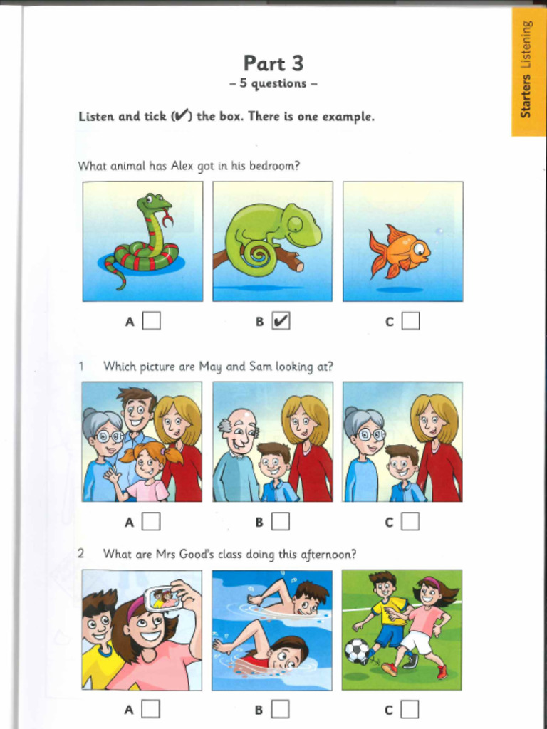 Reading & Writing Listening Starters | PDF