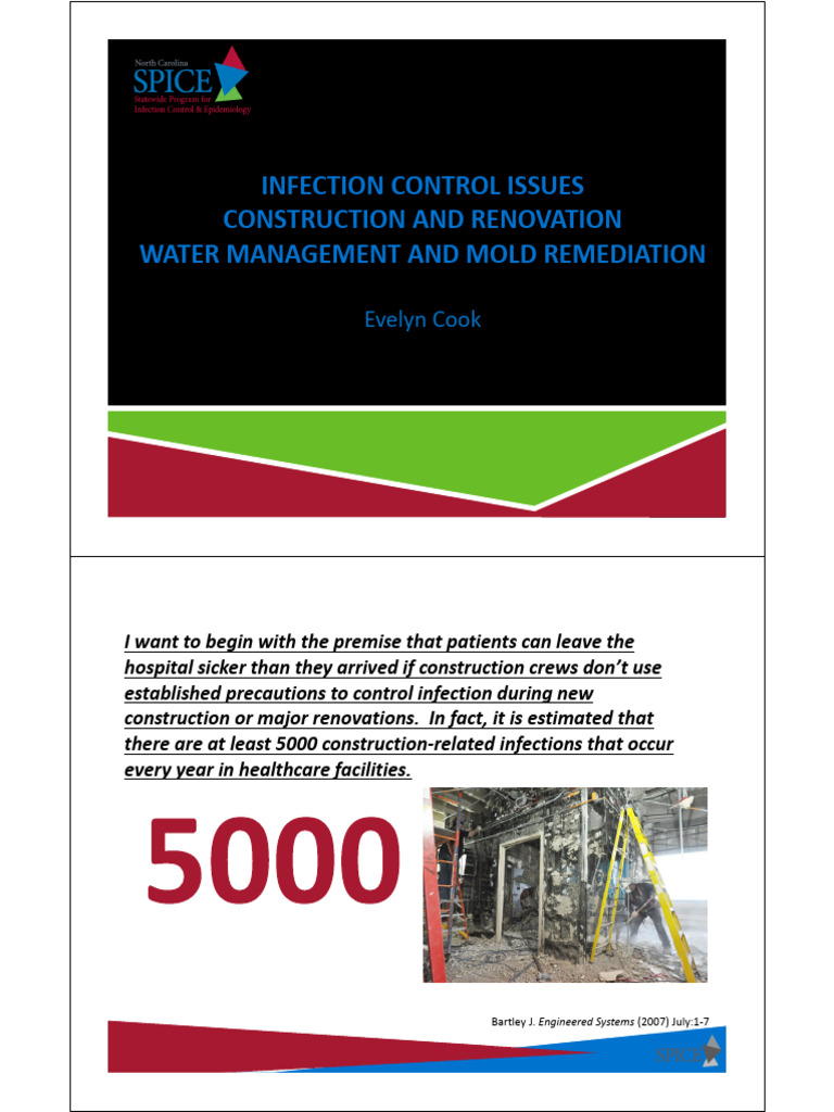 Infection Control in Hospital Renovations | PDF | Water | Mold