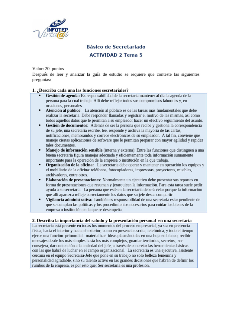 Funciones y Protocolo de Secretariado | PDF | Ropa | Color