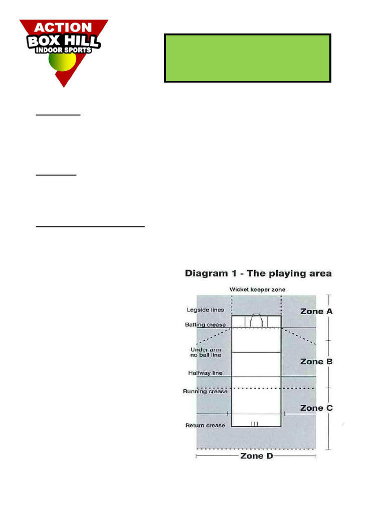 Cricket Rules Summary Adult | PDF | Sports Rules And Regulations ...