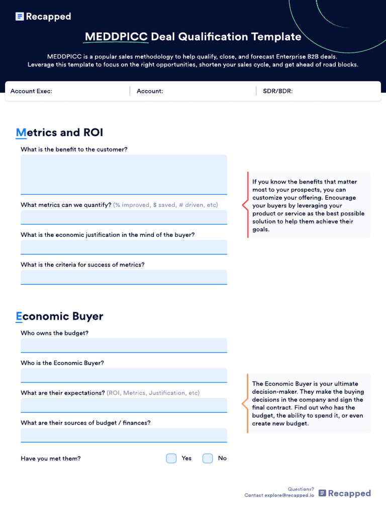 63da8b0fabf3533df5abfc48 Recapped Free MEDDPICC Template PDF