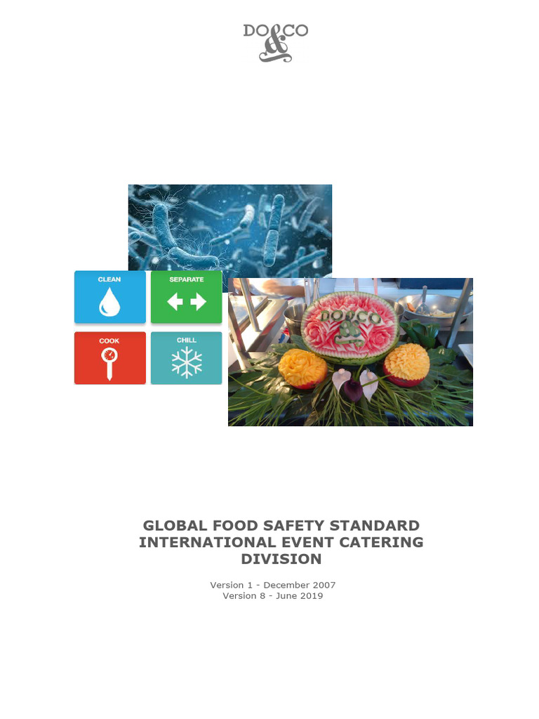 Food Safety Standard International Event Catering 1 | PDF | Hazard ...