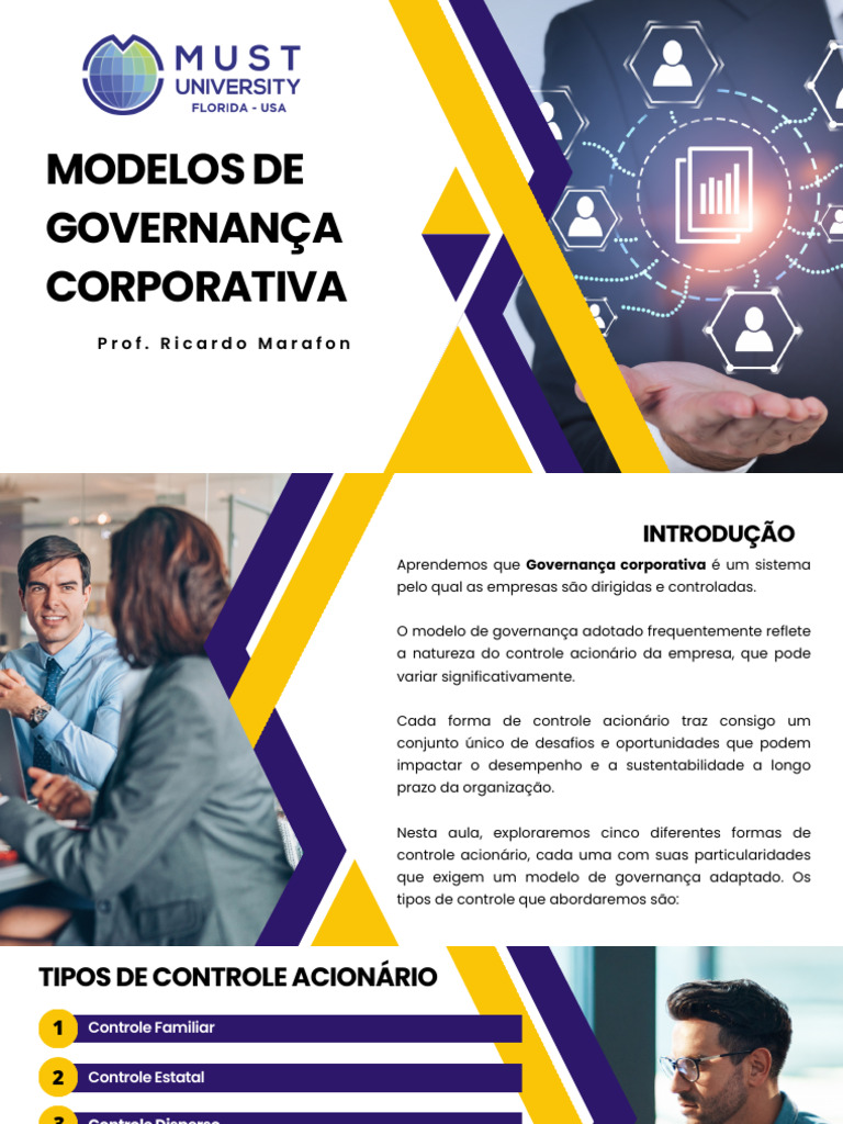 Aula 4 - MODELOS DE GOVERNANCA CORPORATIVA | PDF | Governança ...