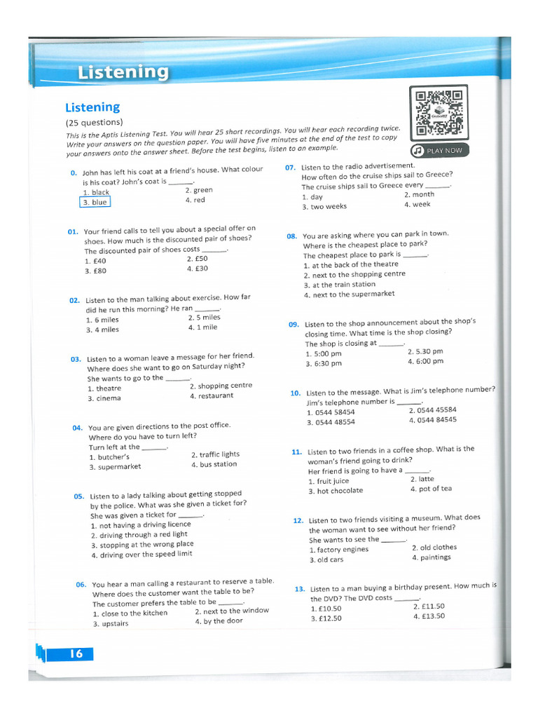 Homework Listening | PDF