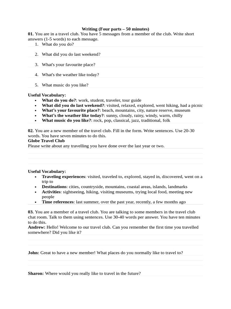 Writing Handout | PDF