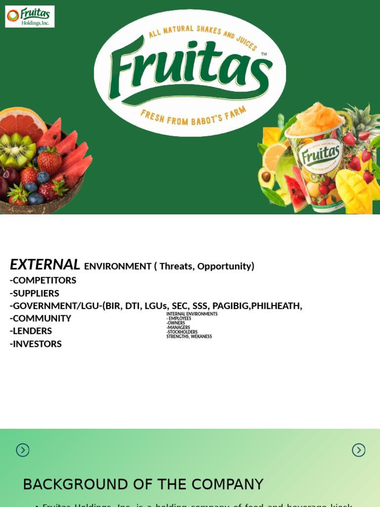 Fruitas Holdings, Inc. Company Overview | PDF | Revenue | Net Income