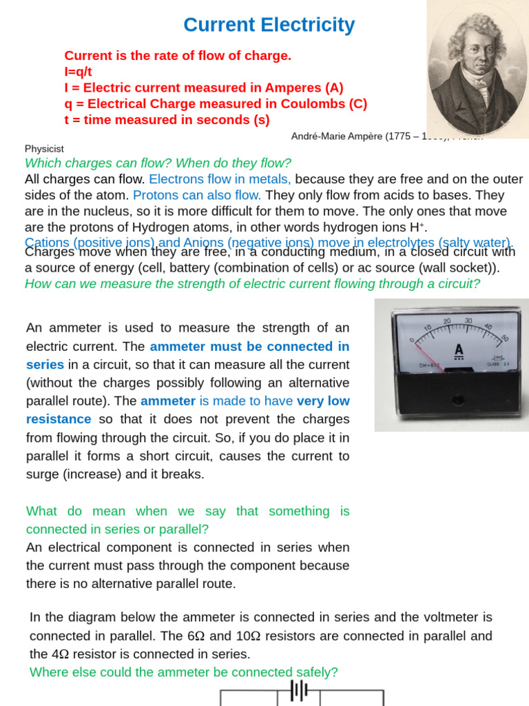GR 10 Electricity | PDF | Ion | Electric Current