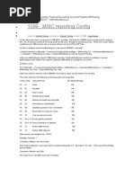 Misc Reporting Config