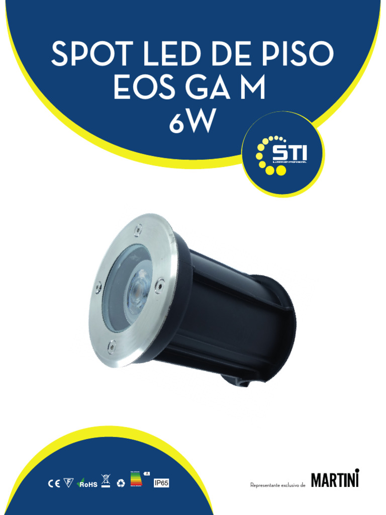 Spot LED de Piso EOS GA 6W: Eficiencia y Diseño | PDF | Diodo emisor de ...