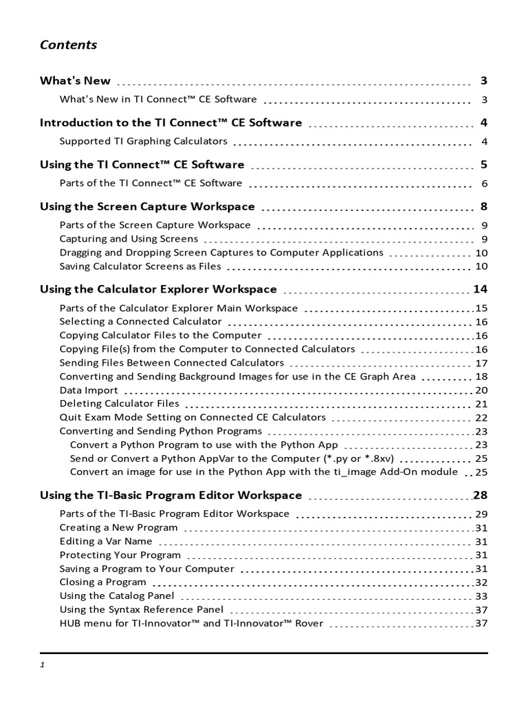 TI Connect™CE Software Guide | PDF | Comma Separated Values | Spreadsheet