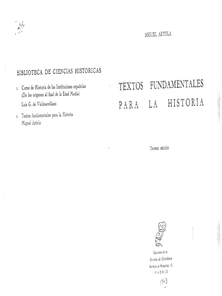 TEXTOS FUNDAMENTALES PARA LA HISTORIA ARTOLA PDF visual data 6