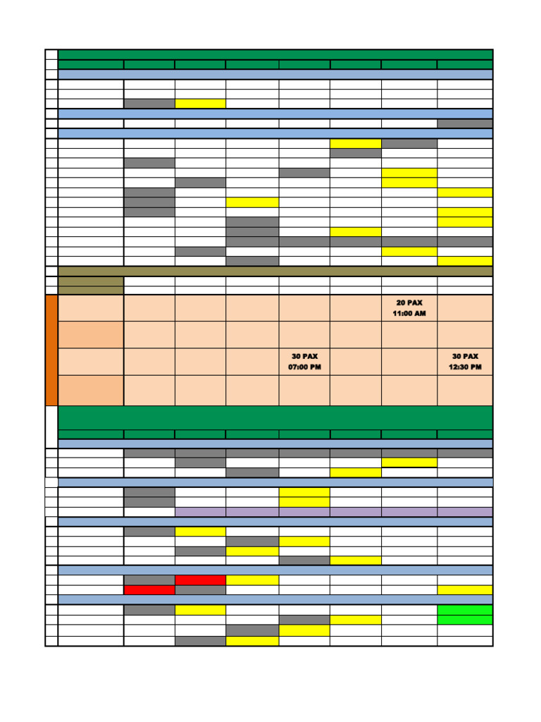 Horario Semanal Del Lunes 14 Al Domingo 20 de Octubre Del 2024 | PDF