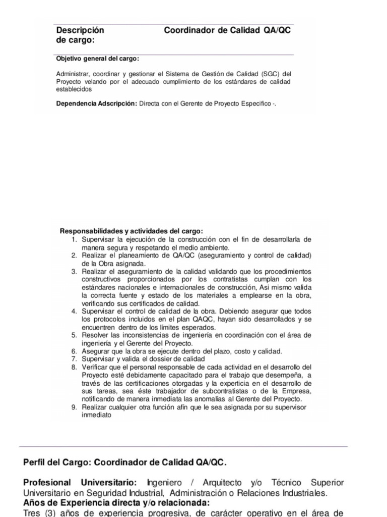 Perfil Inspector | PDF
