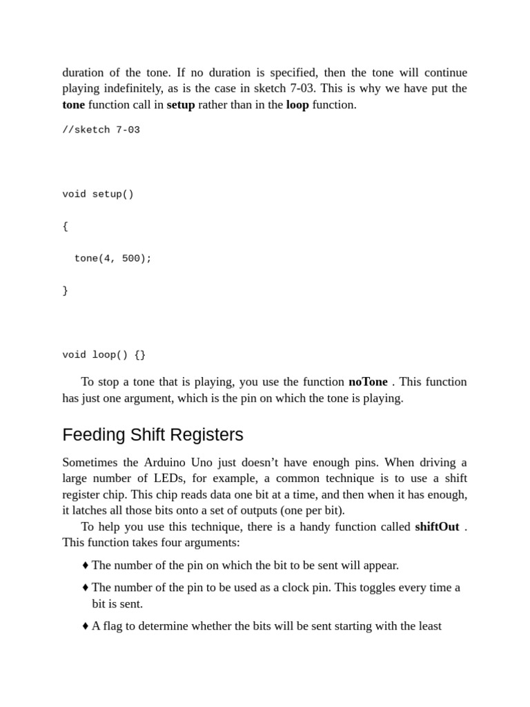Programming Arduino (1) Pages 143 | PDF | Computers
