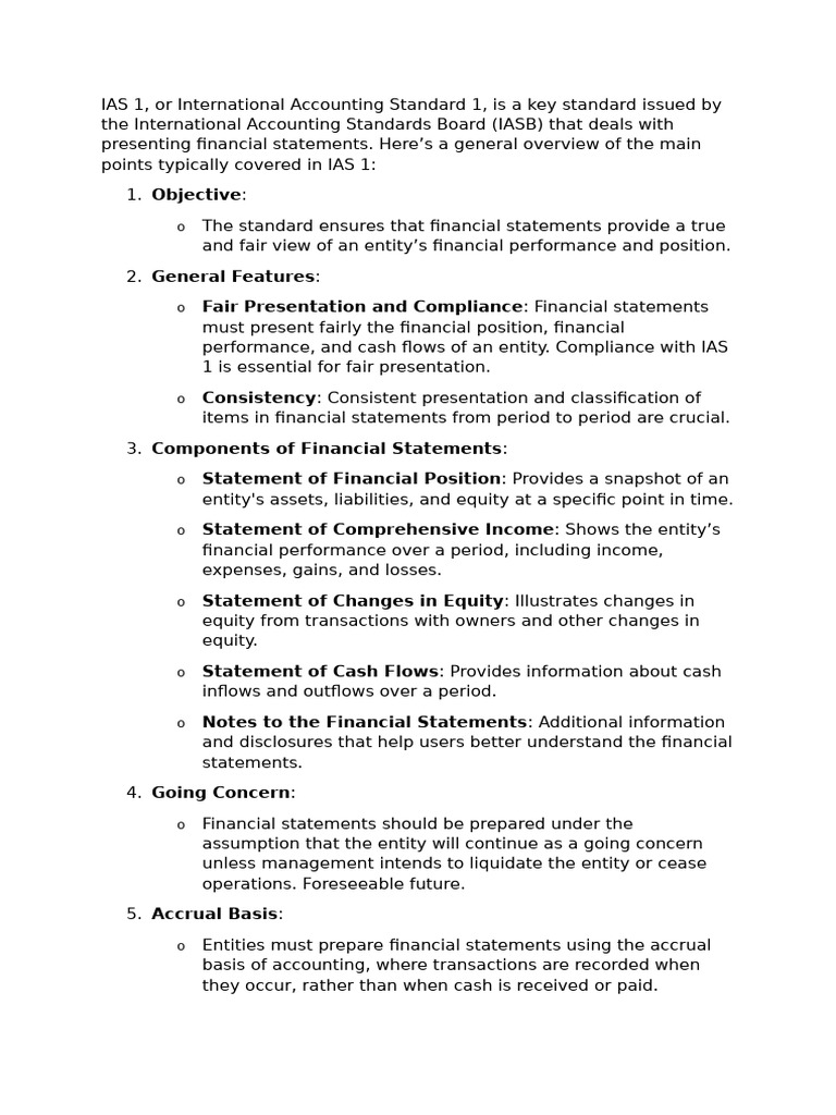 Notes On Accounting Standards | PDF | International Financial Reporting ...