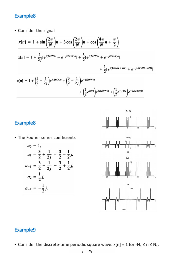 Discrete-Time Fourier Series Overview | PDF | Signal Processing ...