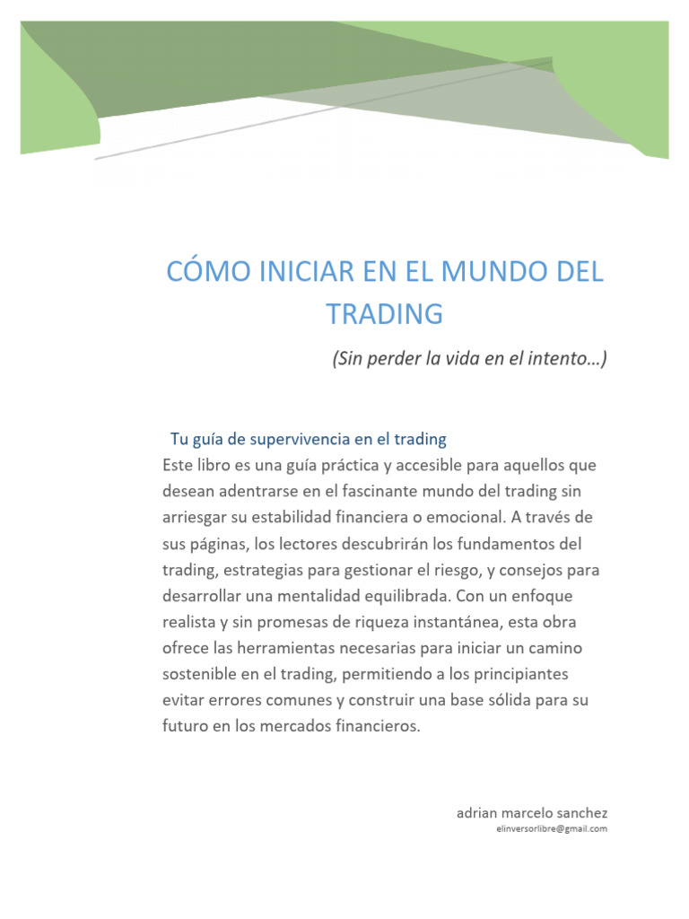 Guía para Iniciar en el Trading | PDF | Comerciante (Finanzas ...