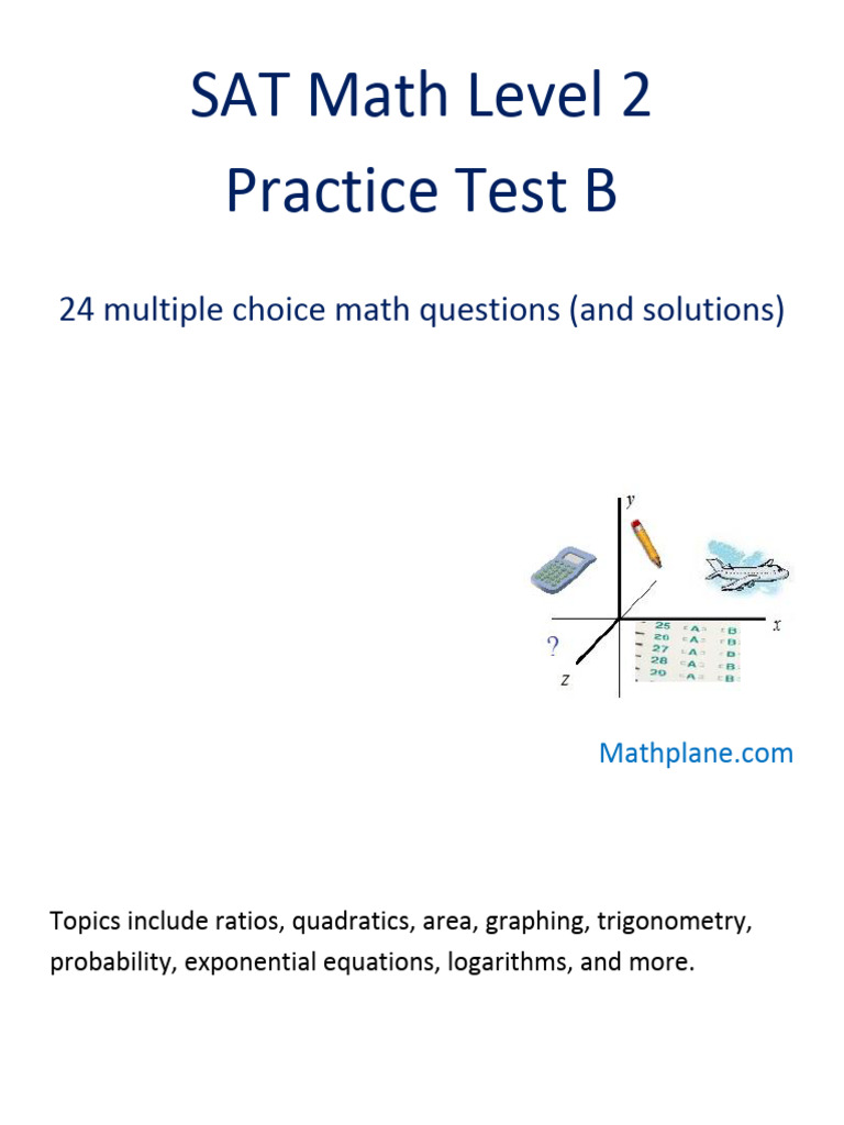 SAT Math Level 2 Practice Test | PDF