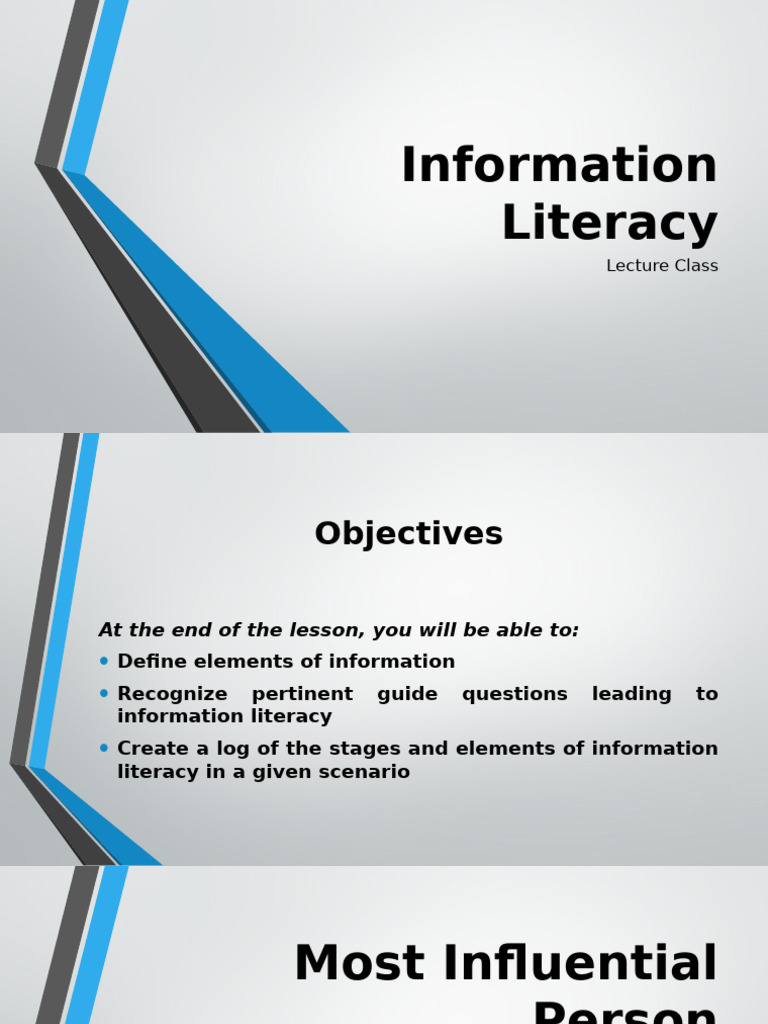 3 MIL Information Literacy | PDF | Information | Information Literacy