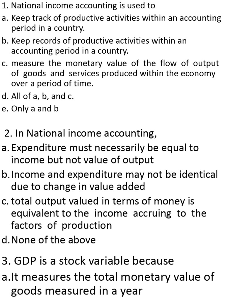 National Income Accounting Essentials | PDF | Measures Of National ...