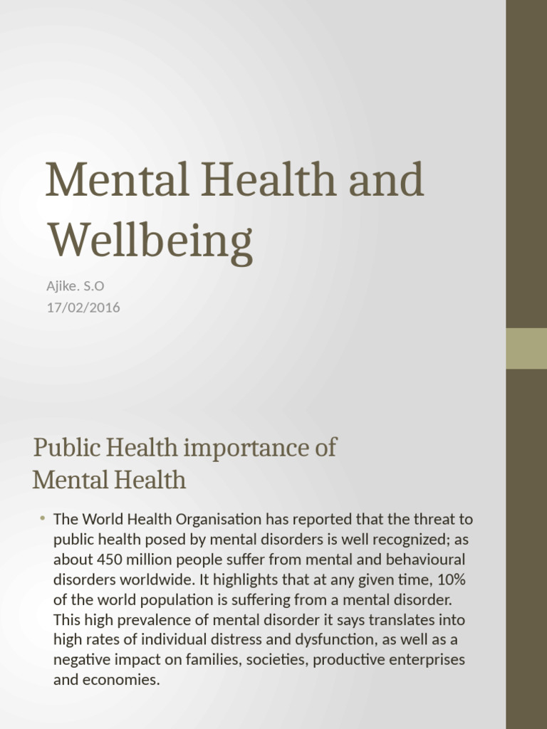 Understanding Mental Health Disorders | PDF | Mental Disorder ...